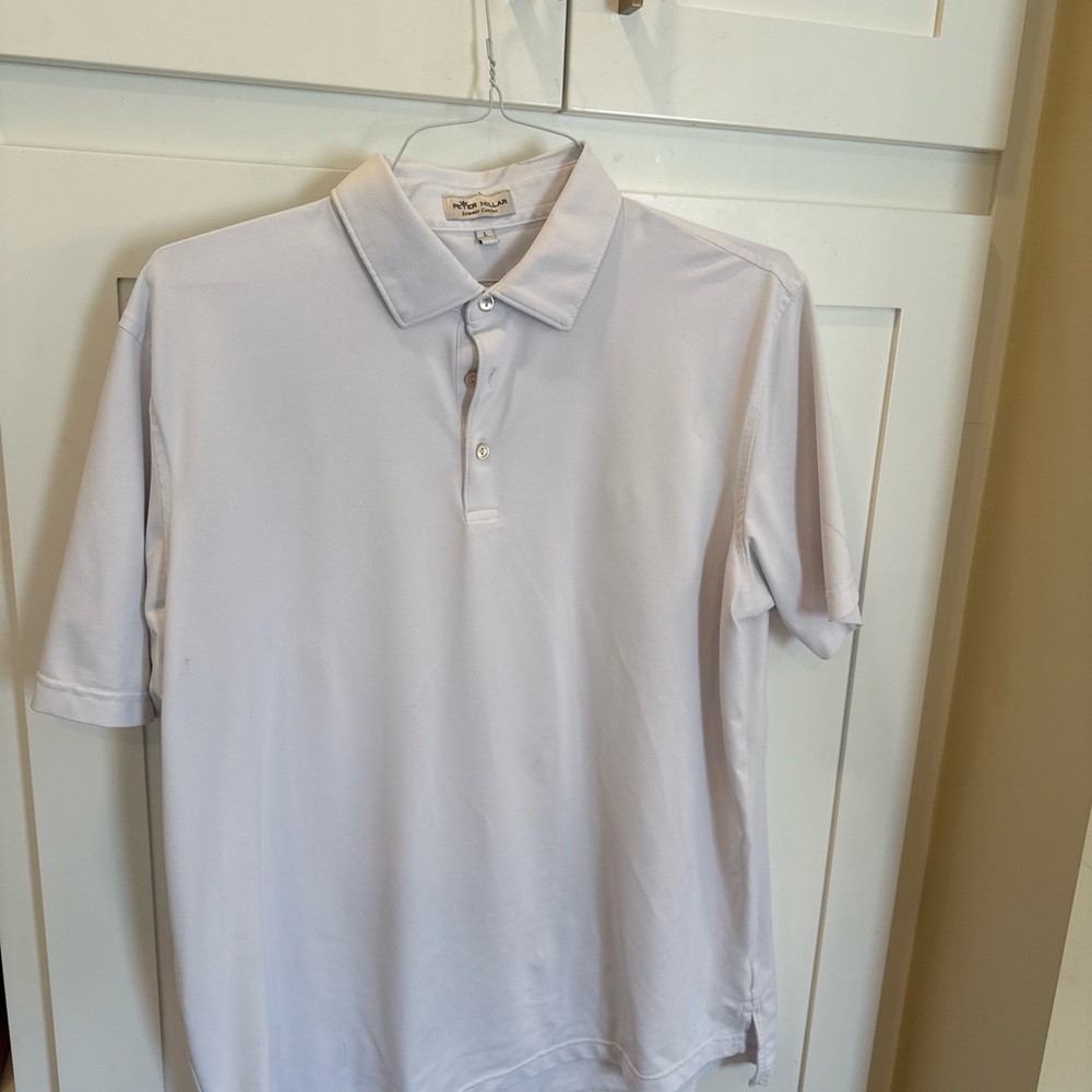 Peter Millar White Polo Shirt